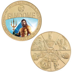 Monedas Conmemorativas <span class=keywords><strong>de</strong></span> los 7 Héroes <span class=keywords><strong>de</strong></span> <span class=keywords><strong>DC</strong></span>, Batman, Green Lantern, Personajes <span class=keywords><strong>de</strong></span> Marvel, Monedas <span class=keywords><strong>de</strong></span> Oro, Regalos Coleccionables, Venta al Por Mayor - Product Image 5