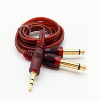 Kabel Stereo Jack 3.5 mm Male ke 2 Male 6.35 mm, Kabel TRS 3.5 ke 6.35 Y
