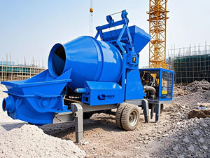 Bétonnière diesel portative avec le camion de mélangeur concret de machine de ciment de pompe - Product Image 4