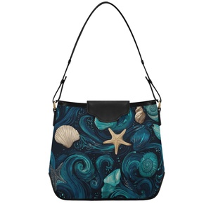 Essentials Custom Logo Polyester Ladies <b>Small</b> <b>Purses</b> Shoulder Bag Shell Design Hobo Handbag Women Crossbody Handbags - Product Image 1