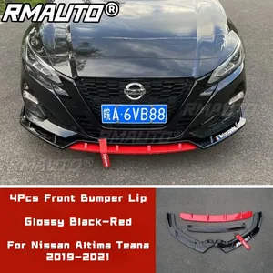 Kit de Carrocería para Altima Teana, Cubierta de Parachoques Negro Brillante, Estilo Deportivo Rojo, Labio de Parachoques para Nissan Altima Teana 2019-2021, Accesorios para Automóviles - Product Image 1