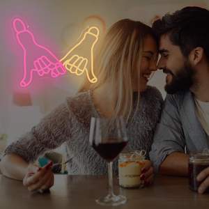 Enseigne lumineuse néon faite à la main <span class=keywords><strong>idée</strong></span> <span class=keywords><strong>cadeau</strong></span> de la Saint-Valentin pour petit ami/petite amie décorations lumineuses LED Couples anniversaire de mariage - Product Image 4