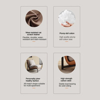 Mobilier de maison Design simple Chaise de loisirs confortable avec cadre en acier au carbone Prix bon marché Chaises modernes blanches pour le salon