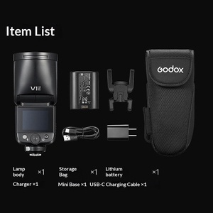 <span class=keywords><strong>Flash</strong></span> Godox V1mid à tête ronde, Speedlite TTL <span class=keywords><strong>HSS</strong></span> pour Sony, Canon, <span class=keywords><strong>Nikon</strong></span>, Fujifilm, Olympus, Panasonic, batterie Li-ion compacte V1 mid - Product Image 2