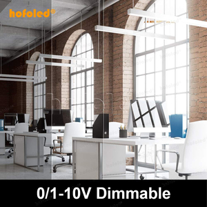 130lm/W 88.6in 66.6in treo tuyến tính dẫn ánh sáng Die Cast nhôm 80W 100W 120W văn phòng cửa hàng tuyến tính Dimmable có thể liên kết dẫn ống - Product Image 4