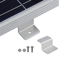 Matériel de montage de modules photovoltaïques à installation rapide, 4 supports d'angle de type Z pour panneaux solaires de petite taille