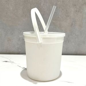 Seau à rhum réutilisable de 32 oz avec poignée et couvercle anti-éclaboussures, décorations de fête modernes pour bars à cocktails - Product Image 4