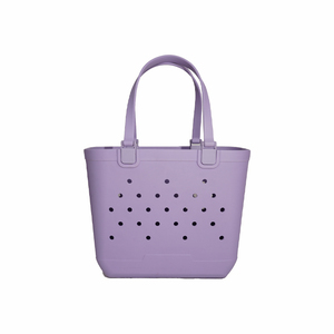 大容量カスタムEVAシリコンビーチバッグユニセックス手描きロゴ柄新モデル防水ラバートートトラベルオープン - Product Image 3