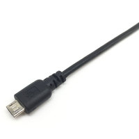Kabel USB 2.0 A Male Sudut Kiri-Kanan dengan Panjang yang Dapat Disesuaikan ke Kabel USB Tipe Micro untuk Koneksi