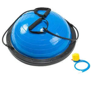 半普拉提跳球pvc锻炼58厘米直径平衡半圆瑜伽训练球半平衡球带泵