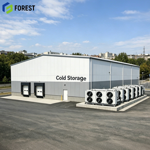 Refrigerated Warehouse Building Prefabricated <b>Metal</b> Beverage Chiller Professional Grade Seismic Resistant - Product Image 1