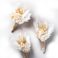 Magnifique arrangement de fleurs séchées conservées naturelles Mini bouquet Cadeaux de mariage uniques pour les invités pour Noël Saint Valentin