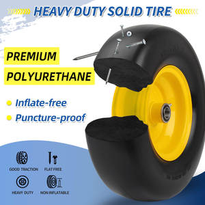 13 "X 5.00-<span class=keywords><strong>6</strong></span> Tondeuse à gazon sans plat Roue à bande de roulement lisse, mousse PU Tondeuses à rayon de rotation zéro Pneu et roue - Product Image 2