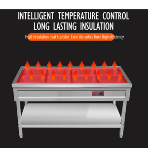 שולחן עבודה תעשייתי מנירוסטה 201/304 מדגם XKJYTC-1270 בהתאמה אישית למטבח, בסגנון וואן צ'ו, עם מדף זכוכית. - Product Image 6