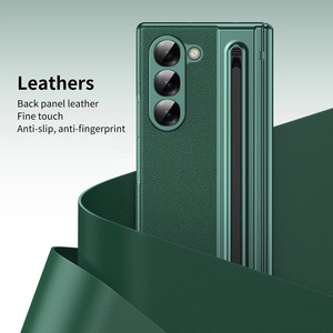 Chất lượng cao mới đến PC da bút Khe cắm bảo vệ màn hình khó khăn điện thoại di động Trường hợp đối với Samsung Z gấp <span class=keywords><strong>6</strong></span> - Product Image 4