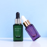 50ml/30ml/15ml/10ml Design de luxe prix usine compte-gouttes bouteille en verre vide pour cosmétique sérum huile soins de la peau emballage cosmétique