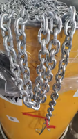 Chaîne à maillons soudés en acier commercial G30 DIN766 galvanisé à chaud, OEM, ODM