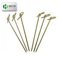 Piques à cocktail en bambou naturel vert, brochettes nouées, brochettes décoratives en bambou, outils de bar de BLFC