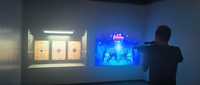 Simulator Permainan Tembak Interaktif 6in1 dengan Pistol, Mesin Arcade Multi Game Asli untuk Lapangan Tembak Dalam Ruangan