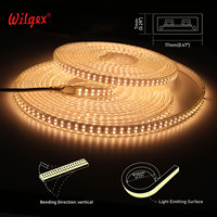 Bande LED PVC étanche IP65 de 40m, 7x17mm, double rangée de perles, ruban flexible, dimmable, basse tension, sûr et économe en énergie