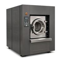 Mesin Cuci Laundry 50kg Soft Mount Washer Extractor dengan Kunci Pintu Elektronik, Drum Tanpa Sambungan Las, Desain yang Ditingkatkan, OEM Grosir