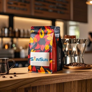 ถุงซองกาแฟแบบตั้งได้พร้อมวาล์ว ขนาด 250 กรัม 500 กรัม 1 กิโลกรัม 12 ออนซ์ พิมพ์ลายตามสั่ง ปิดผนึกด้วยความร้อน ทำจากอลูมิเนียมฟอยล์ - Product Image 2