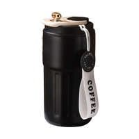 Nouvelle tasse à café de voyage en acier inoxydable 316 avec affichage de la température intelligente, support de voiture, bouteille isolée pour le camping, 6 à 12 heures