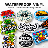 Autocollant personnalisé avec impression étanche, logo, emballage, vinyle brillant, holographique, découpe personnalisée, épreuvage gratuit