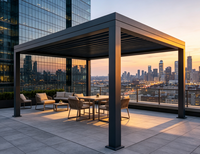 Pergola en aluminium de grande taille Sweet Home avec toit à lames orientables, imperméable, pour patio extérieur, jardin, gazebo, protection solaire, décorations de jardin