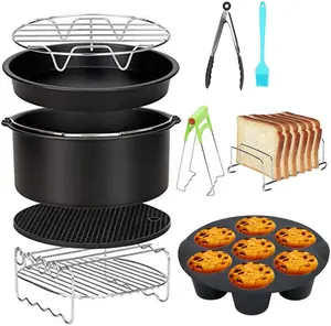 Air Fryer Accessories 6in 7 8 Inch 12 Pcs for Gowise Air fryer XL 5.8QT Fits for Cozyna Air Fryer Accessories