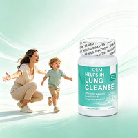Complément Herbal Détoxifiant et Nettoyant pour les Poumons, 60 Capsules OEM, pour Adultes - Soulagement Naturel du Mucus du Système Respiratoire, Végétalien