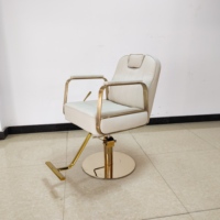 KISEN 2024, fauteuil de barbier de style européen, logo client, robuste, argenté, chaises industrielles, chaise pivotante, utilisation 8 ans