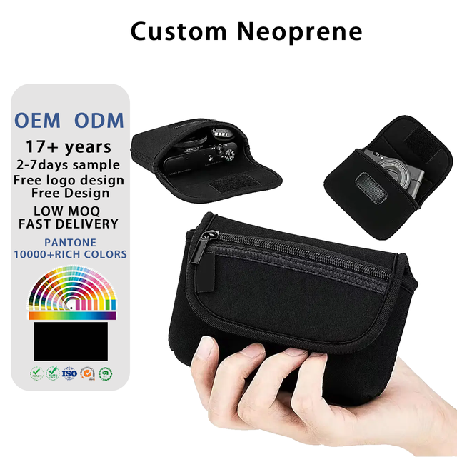 Custom Logo Neoprene Compact Digital Camera Case Travel Pouch for Sony for Canon