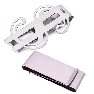 คลิปหนีบเงินแบบส่วนตัวสำหรับผู้ชายคลิปหนีบเงินรูปโลหะสแตนเลสสีทองแบบสั่งทำ - Product Image 3