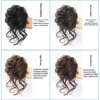 Perruques européennes et américaines tendance avec frange droite, cheveux Remy brésiliens d'origine Henan, chignon anneau, longues tresses, queue de cheval