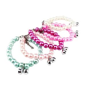 Stock de fábrica de alta calidad mariposa nudo perla perro Collar mascota collar accesorios para gato perro - Product Image 3