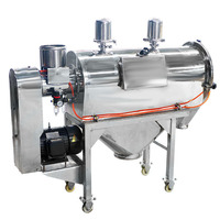 Séparateur centrifuge vibrant à flux d'air pour tamisage de poudre sans poussière de haute précision en acier inoxydable pour aliments et farine