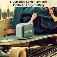 Enceinte de douche extérieure XDOBO Prince 1995 II 12W pleine gamme étanche IPX7 batterie 3300mAh TWS chargement Type-C 282g portable