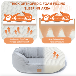 Custom Wholesale Eco-Friendly Comfortable Safe Rectangular <b>Nest</b> Puppy <b>Sleeping</b> Bag Mat Washable Solid Non-Slip Bottom Pet Bed - Product Image 3