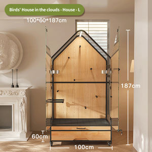 Grande <span class=keywords><strong>cage</strong></span> d'élevage personnalisée et légère et solide pour chats, chiens, animaux, épissage mobile multicouche, amour, perroquet, oiseau - Product Image 6