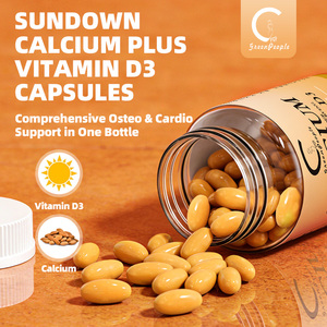 Capsules de calcium 600 mg, vitamine D3, K2, B12, soutient les os, le système immunitaire et le système nerveux, complément alimentaire, 120 unités, <span class=keywords><strong>GPGP</strong></span> GreenPeople - Product Image 2