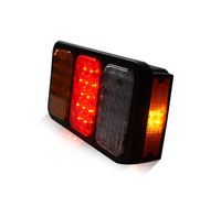 Feux arrière LED rectangulaires 10-30V IP65 pour camions, feux de stop, feux de signalisation de recul pour camions Jumbo, remorques
