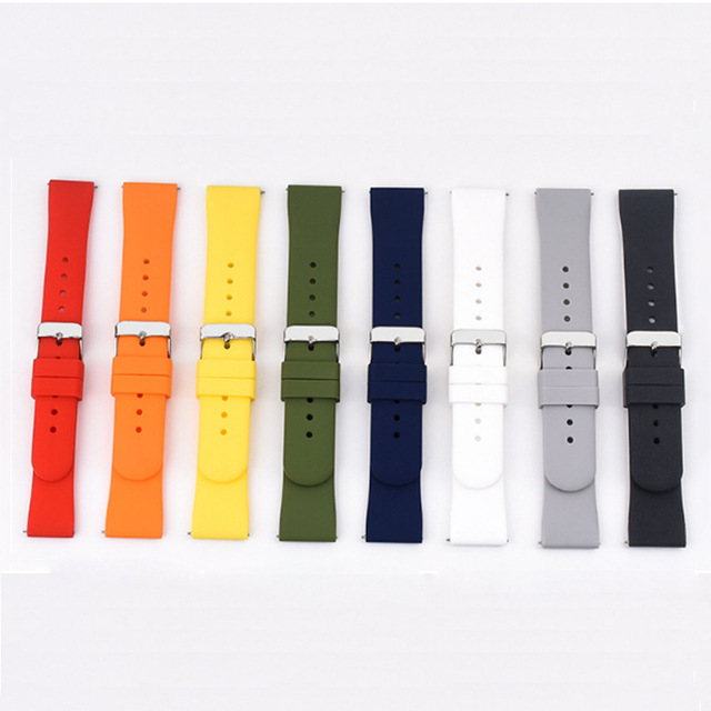 Universal Quick Release Watch Strap for Huawei GT4 Glory Magic2 Samsung Smart Watch 20mm Breathable Silicone Strap Watch Bands