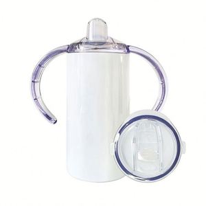 Gobelet isotherme double paroi en acier inoxydable blanc de 12 oz pour bébé, à sublimation, pour enfants, en provenance de notre entrepôt aux États-Unis - Product Image 1