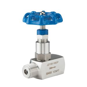 Vanne à aiguille à filetage soudé haute pression COVNA SS304/316, vanne à aiguille en acier inoxydable à 2 voies - Product Image 3