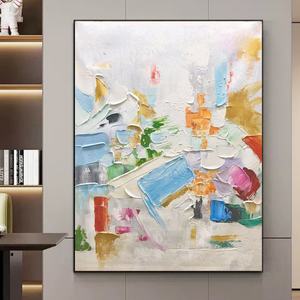 Arte Abstracto Estético para Pared, Pintura al Óleo Abstracta Grande y Colorida, Arte de Pared Contemporáneo Texturizado para Hogar y Galería - Product Image 2