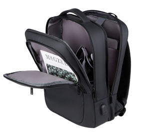 Sac à dos multifonctionnel personnalisé pour ordinateur portable, idéal pour les voyages d'affaires, l'université, la randonnée en extérieur, pour hommes et étudiants, avec port USB - Product Image 4