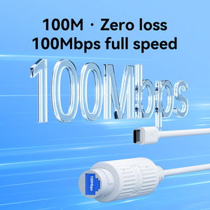 ตัวแปลง POE แบบ USB-C สำหรับกล้องวงจรปิด รองรับ IEEE802.3 Af/at ความเร็วเต็ม 10/100Mbps  48V ถึง 2.4A  แบบกันน้ำสำหรับใช้งานภายนอกอาคาร - Product Image 3