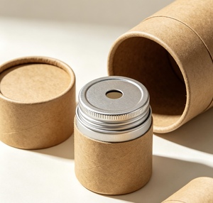 Recipiente de papel hermético con impresión personalizada para mezcla de almendras y anacardos - Product Image 3