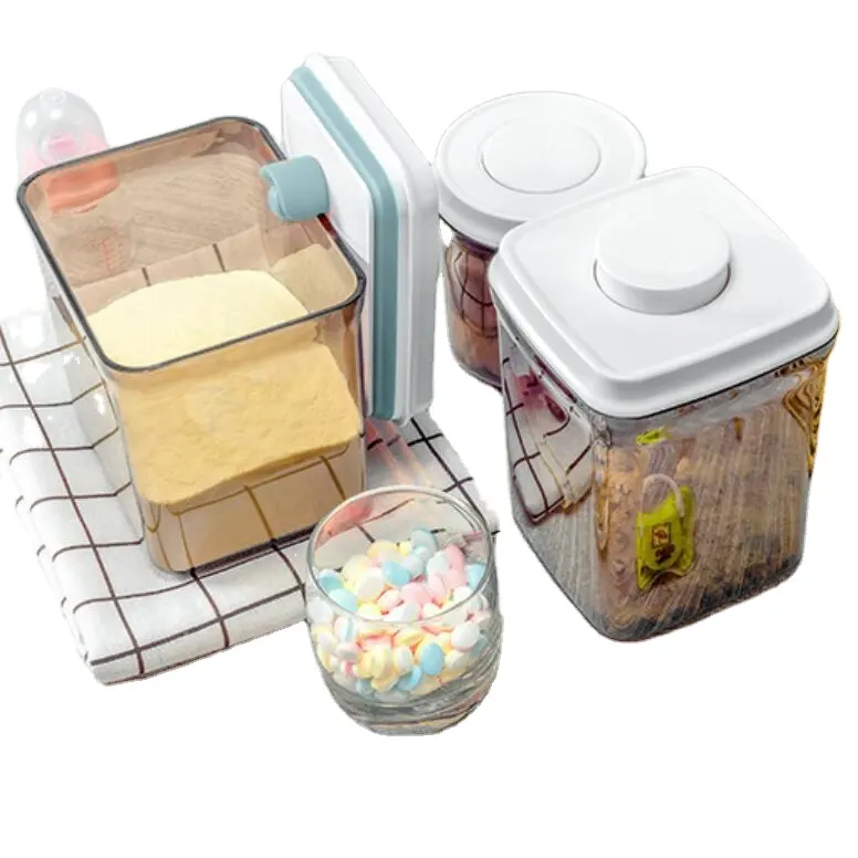 Baby Milk Container Kitchenwares Air Tight Plastic Container with Lid For Keeping The Food In Fresh Dry Grain Storage Pantry